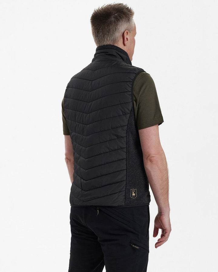 Deerhunter Moor Padded Waistcoat with Knit Black 3XL, 3XL