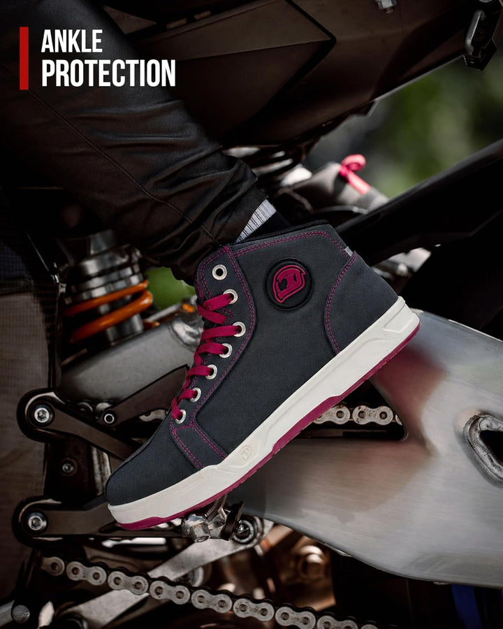 IRON JIA'S Motorradschuhe Herren Damen Motorradstiefel Herren CE-konform rutschfeste atmungsaktive S
