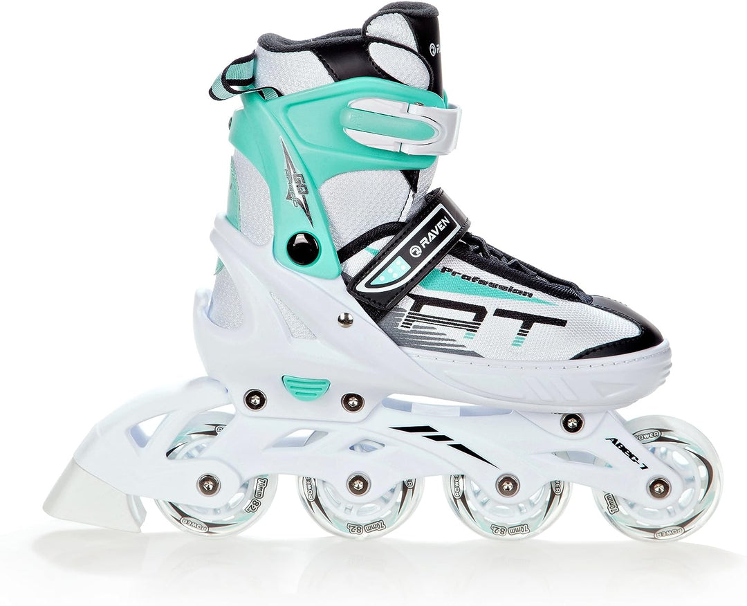 Inline Skates Inliner Raven Profession White/Mint 31-35(20,5cm-23cm), White/Mint 31-35(20,5cm-23cm)