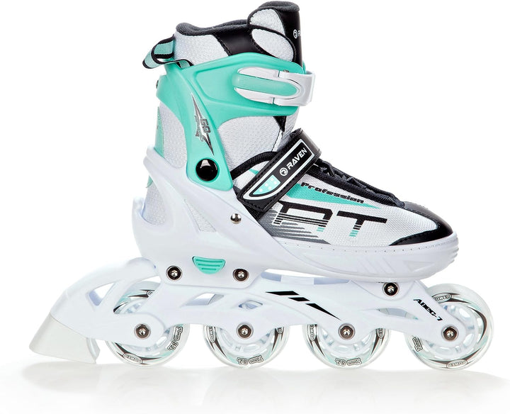 Inline Skates Inliner Raven Profession White/Mint 31-35(20,5cm-23cm), White/Mint 31-35(20,5cm-23cm)