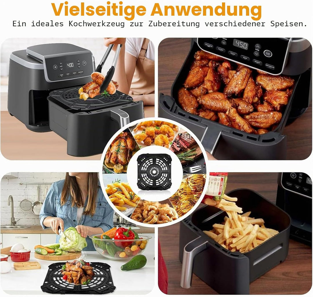 Air Fryer Grillpfanne für Ninja AF181 Air Fryer Pro XL 6-in-1 6,5 QT, 21,6 x 20,3 cm Luftfritteusen-