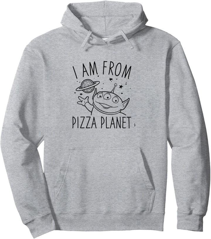 Disney Pixar Toy Story Neon Green Aliens Pizza Planet Pullover Hoodie