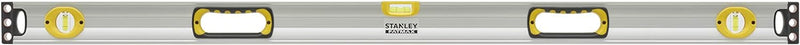 Stanley FatMax Wasserwaage II (120 cm, magnetisch, 1 horizontale/2 vertikale Libellen Hohlprofil Alu