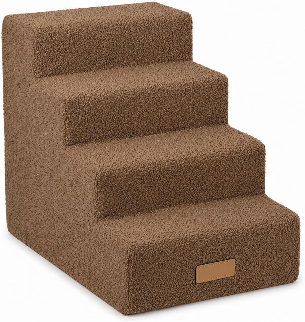 Sofatreppe für Hunde und Katzen – Hundetreppe für Bett &amp; Sofa – 3- oder 4-stufig, rutschfest &amp; wasch