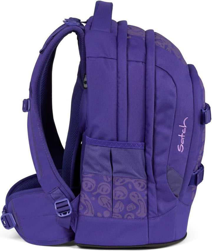 Satch Pack Schulrucksack Set 3tlg. inkl. Schlamperbox und Sportbeutel (Bright Faces), Bright Faces