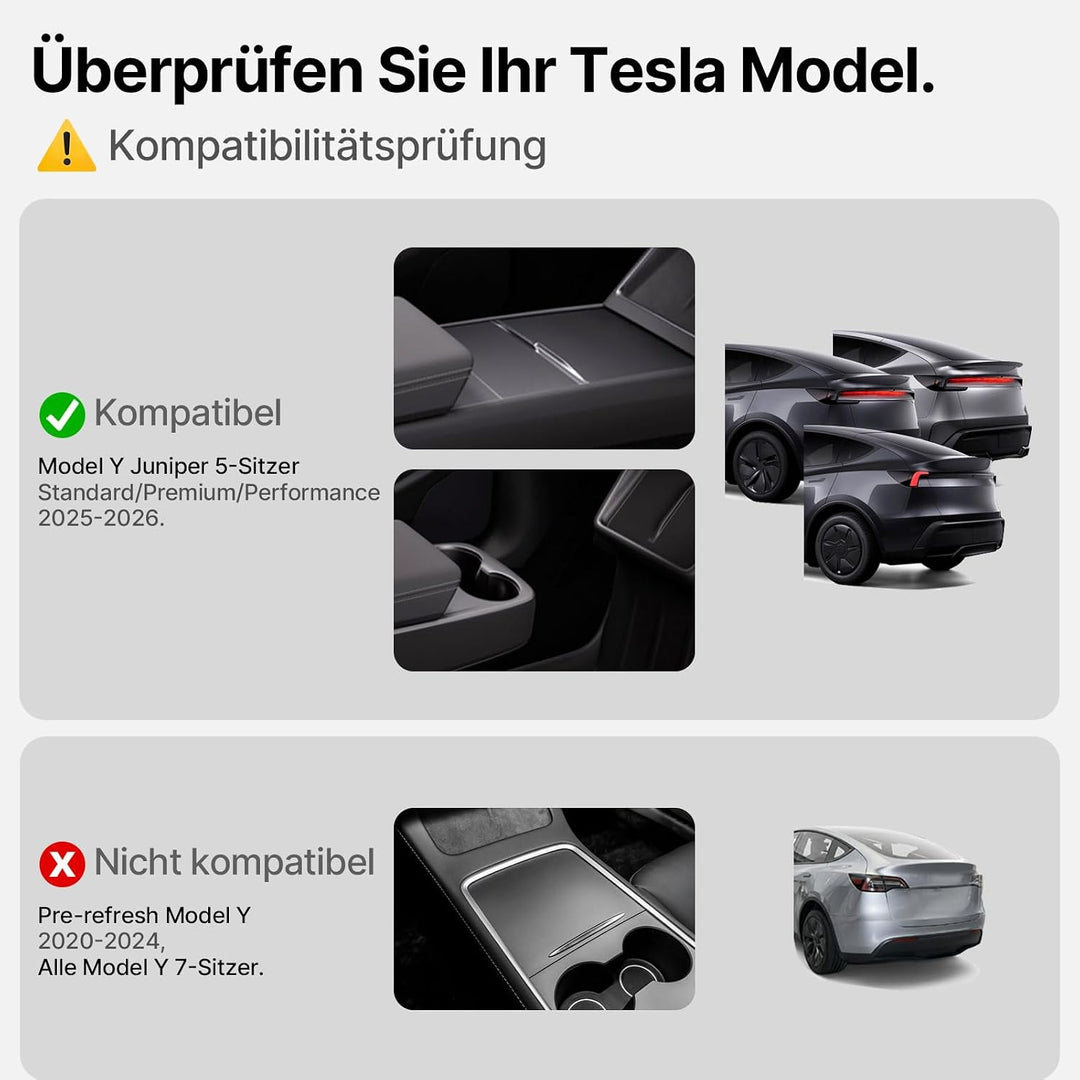 Kofferraumwanne für Tesla Model Y 2020-2026 (inkl. Juniper) - TPE Allwetter Kofferraummatte, rutschf