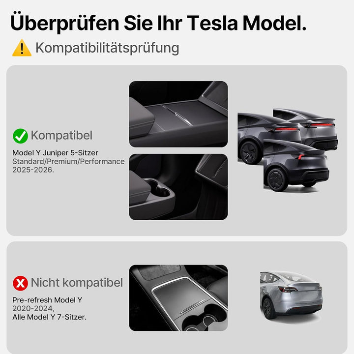 Kofferraumwanne für Tesla Model Y 2020-2026 (inkl. Juniper) - TPE Allwetter Kofferraummatte, rutschf