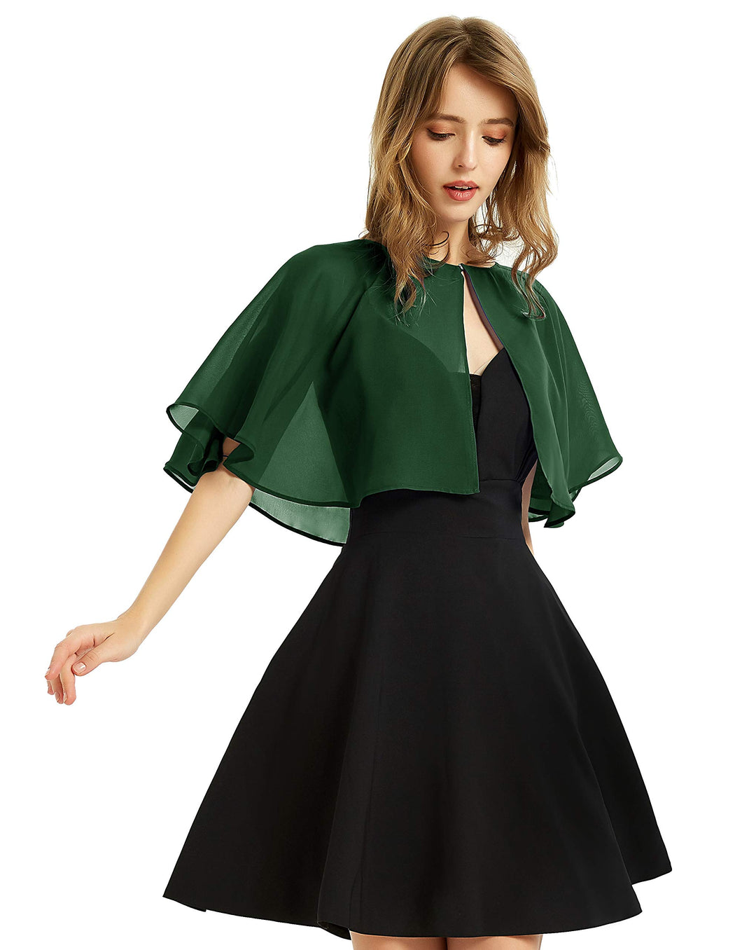 BUCUXE Weicher Chiffon-Schal für Damen, für Abendkleid, Hochzeit, Umhang, Bolero, Überwurf Einheitsg