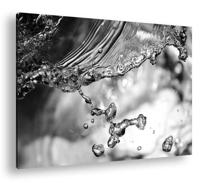 deyoli Wasser in Bewegung Format: 80x60 Effekt: Schwarz&Weiss als Leinwandbild, Motiv fertig gerahmt