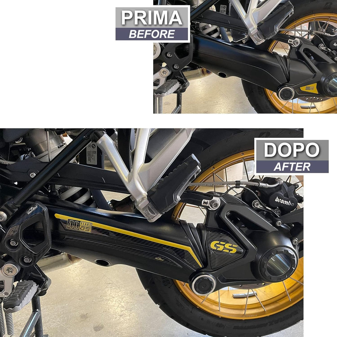 Resin Bike Aufkleber für Motorrad Kompatibel mit BMW R 1250 GS Edition 40th 2021 2022. Schwingschutz