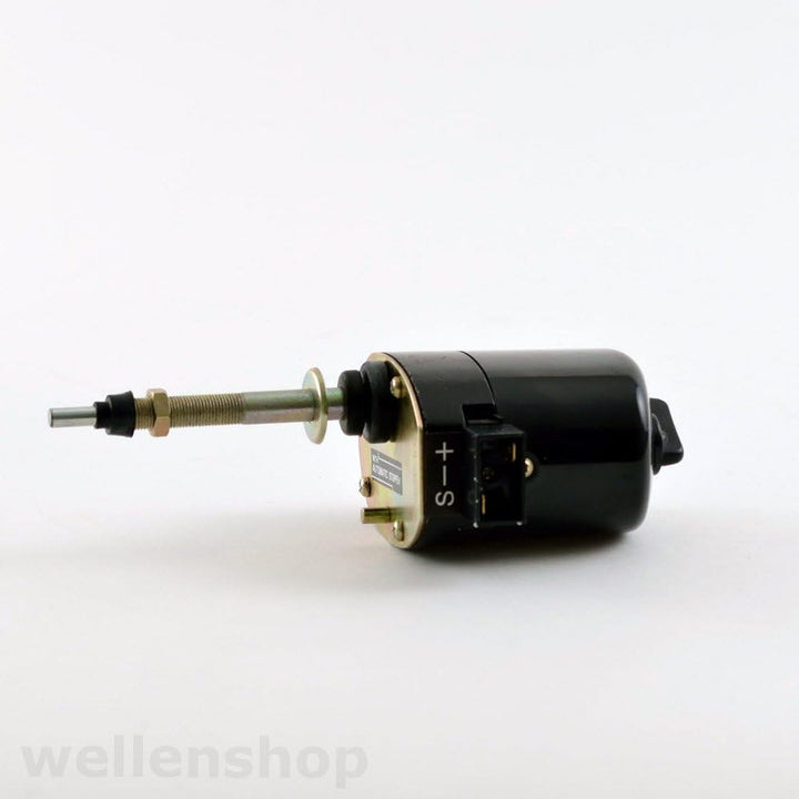 wellenshop 12 Volt Scheibenwischermotor mit ON/Off Schalter, Edelstahl Scheiben-Wischerarm ausziehba