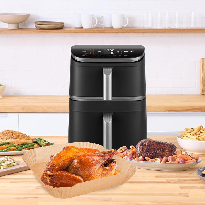 120 Stück Backpapier für HeissLuftfritteuse Cosori Turbo Tower Pro Smart 10,8L , Airfryer Backpapier