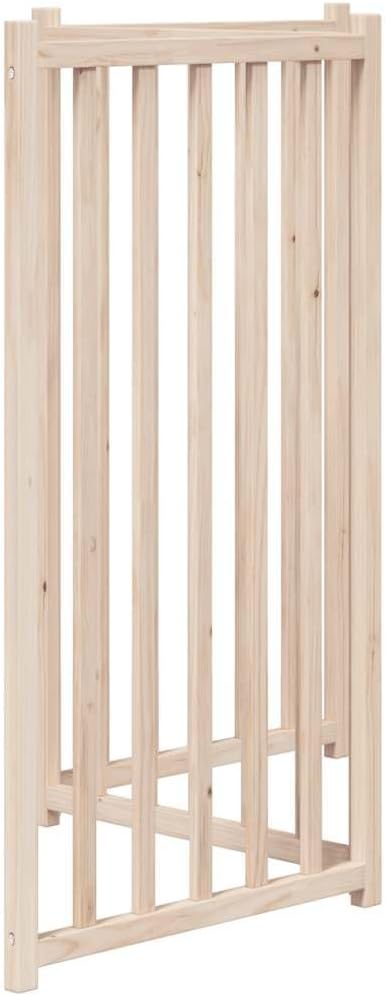 vidaXL 3-TLG. Hundetor Faltbar 150 cm Massivholz Tanne 150 cm Length Braun, 150 cm Length Braun