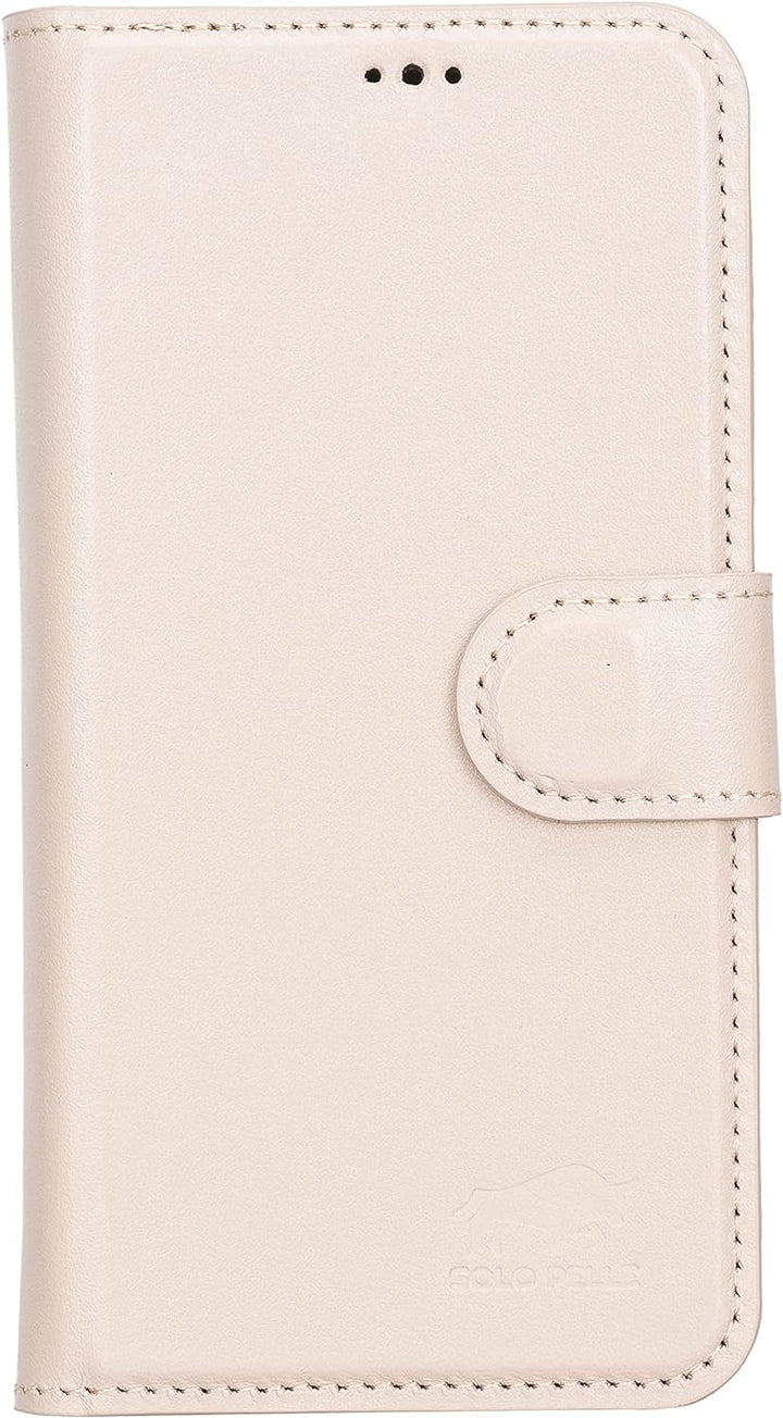 Solo Pelle Lederhülle kompatibel für iPhone 13 in 6.1 Zoll abnehmbare Hülle (2in1) inkl. Kartenfäche