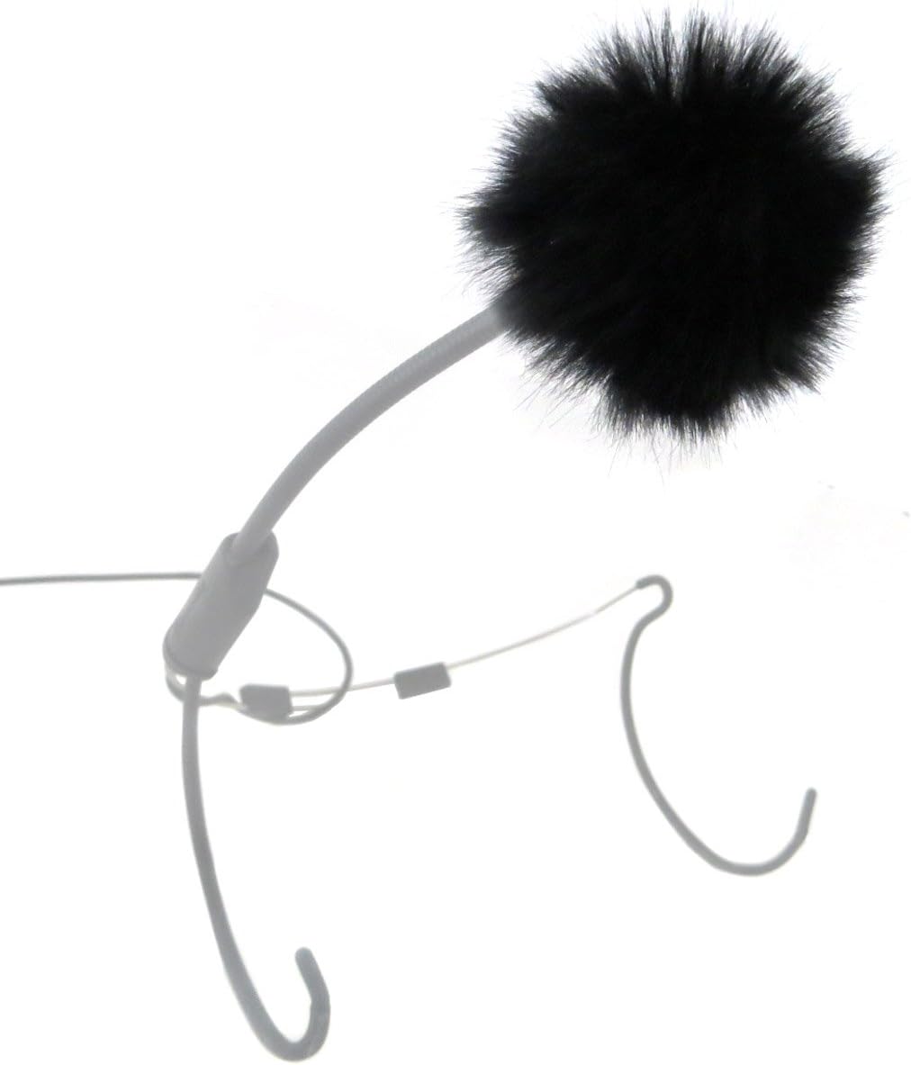 keepdrum WS05 Mini Fell-Windschutz für Mini Fell-Windschutz für Lavalier-Mikrofone und Headsets