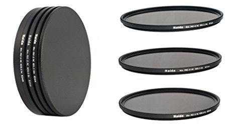 Haida Slim PRO II Digital MC Neutral Graufilter Set bestehend aus ND0.6 (4x), ND0.9 (8x), ND1.2 (16x