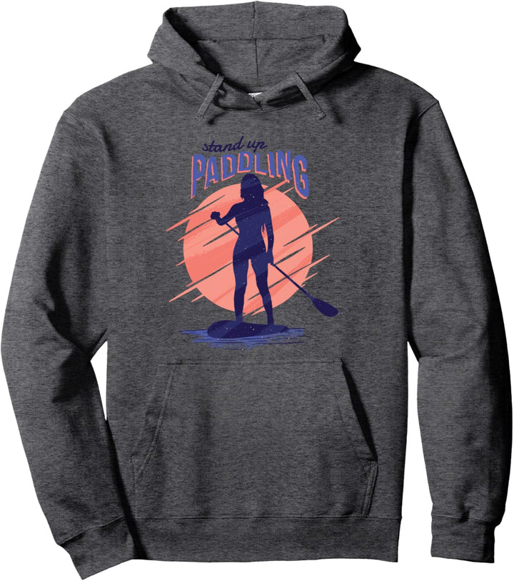 SUP Girl - Stand Up Paddling Wassersport Paddelsport Natur Pullover Hoodie