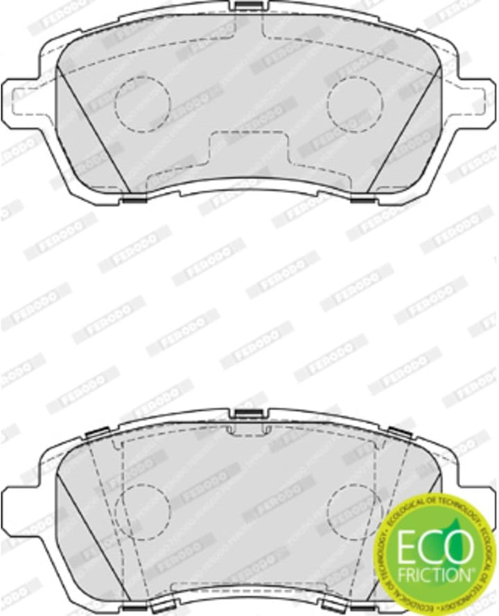Ferodo FDB4179 Bremsbelagsatz, Scheibenbremse - (4-teilig) - (4 Stück)