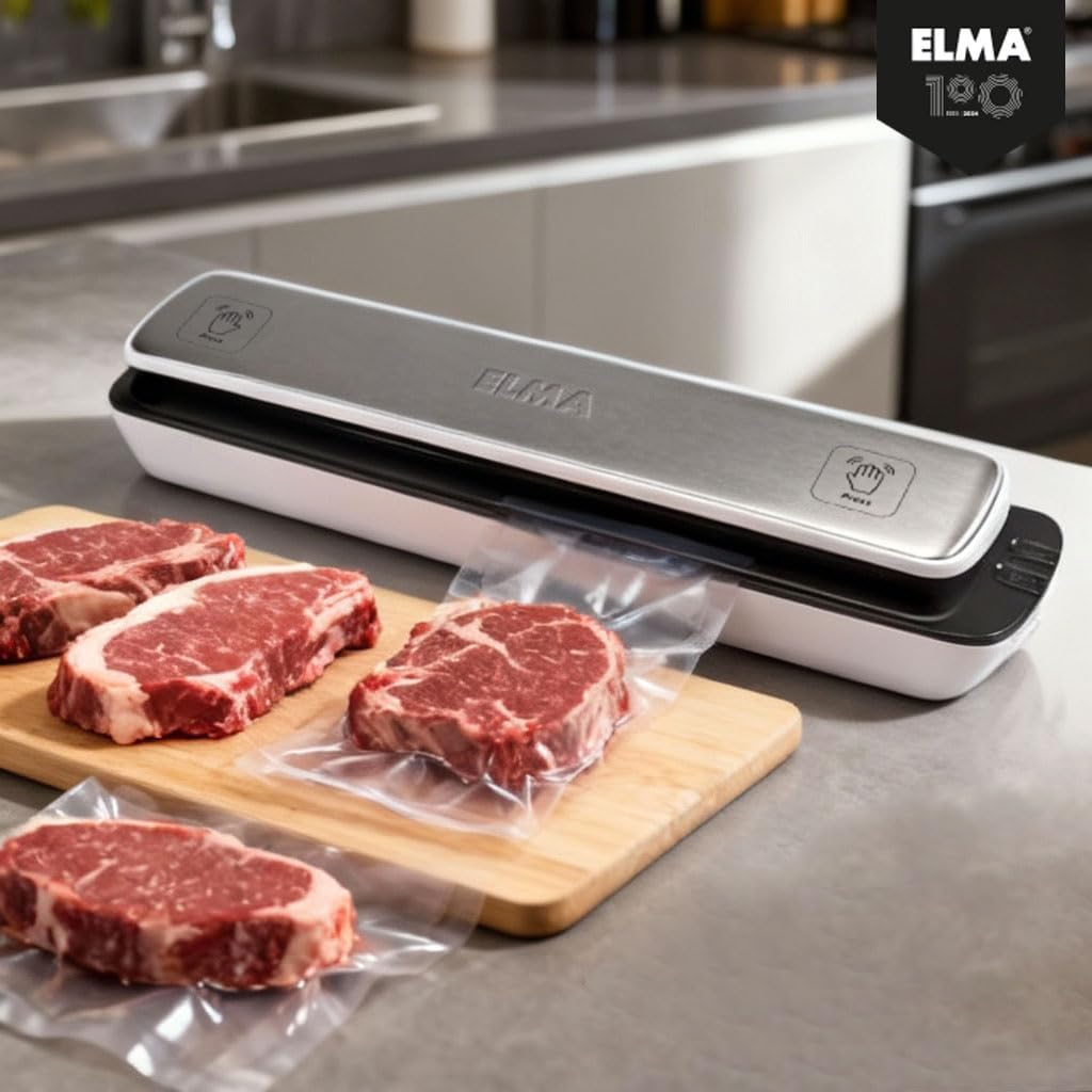 ELMA Automatische Verpackungsmaschine V Slim, Vakuumverpackungsmaschine | Kompakte Grösse, einfache