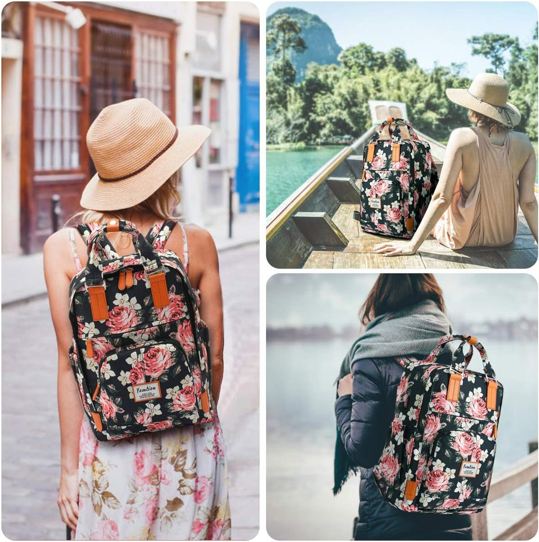 YAMTION Rucksack Damen,Schulrucksack Mädchen Teenager Daypack Damen Rucksack Frauen Rucksack Laptop