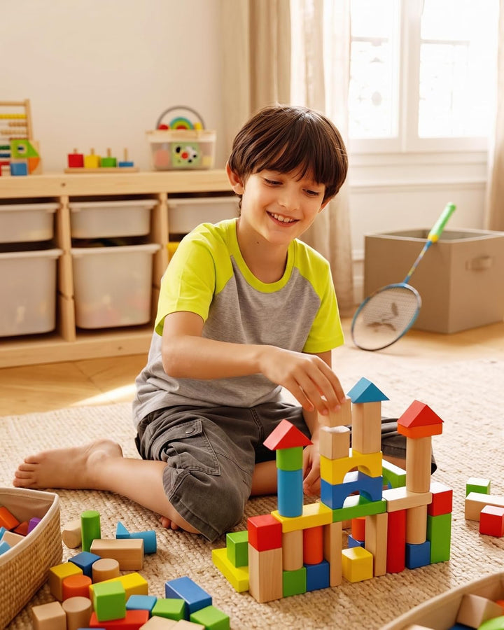 LAPASA Kinder T Shirt 100% Baumwolle 4er Pack Unisex 3-13 Jahre/ 95-165 Jungen Mädchen K01 3-4 Jahre