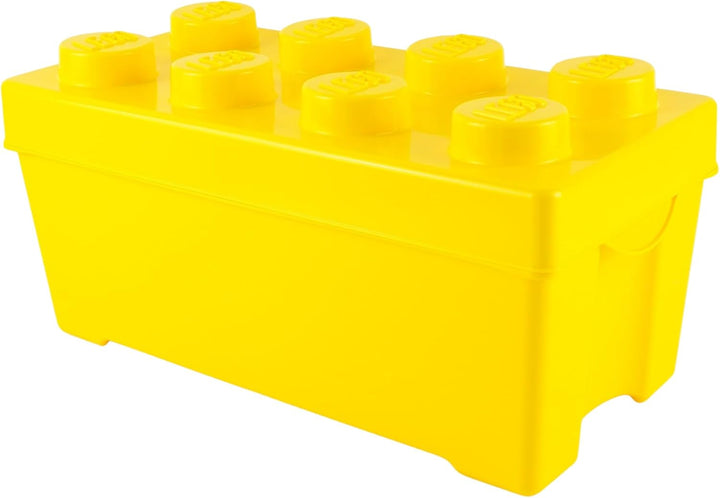 Stein-Experte LEGO® Aufbewahrungsbox Gelb – Kreatives Ordnungssystem im LEGO Design | Mittelgross mi