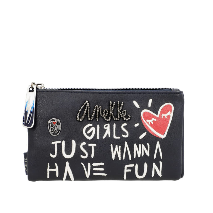 Anekke Fun&Music Damengeldbörse schwarz Masse 18x10x3cm