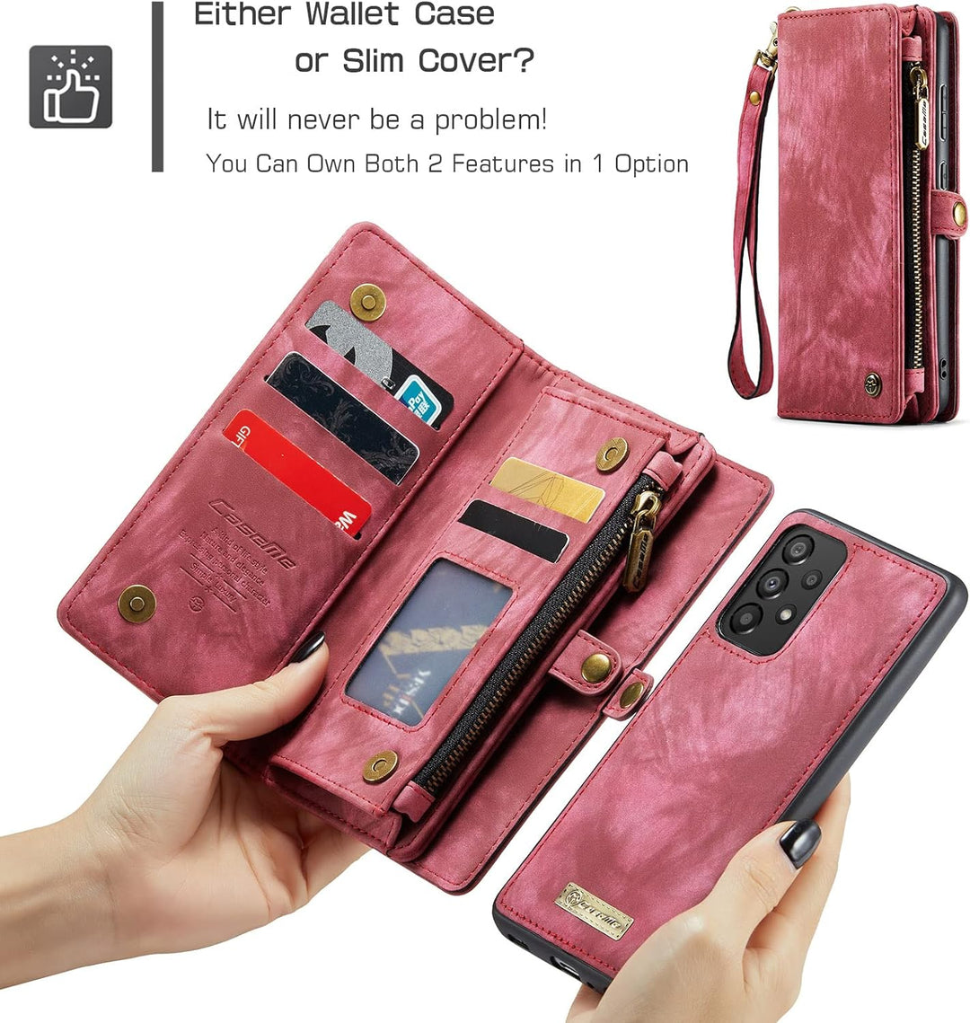 UFinetech Samsung A33 Hülle, Flip Leder TPU Stossfeste Kartenfach Tasche Samsung Galaxy A33 5G Handy