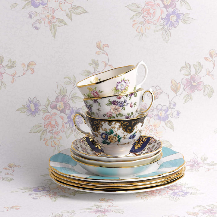 Royal Albert 100 Year Collection 1910 Tee-Set, 3-teilig, 20,3 cm, Duchess Herzogin Teetasse, Unterta