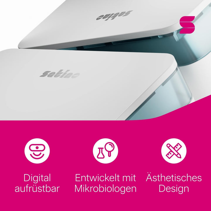 Satino HYGINITY Papierhandtuchspender für kleinere Waschräume – für V Falz &amp; C Falz Papierhandtücher