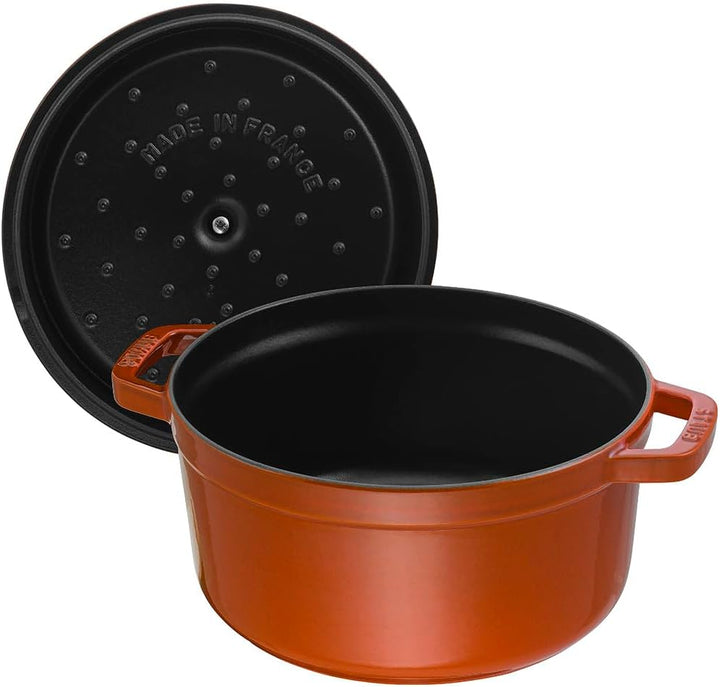 STAUB Gusseisen Bräter/Cocotte, Rund 28 cm, 6,7 L, , Zimt 28 cm, 6,7 L Zimt-Orange