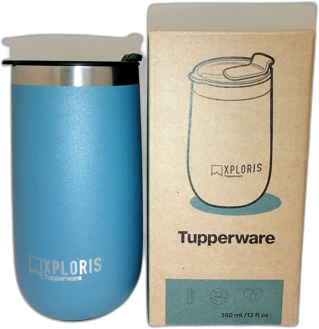 Tupperware Thermobecher Xploris to Go 350 ml Hot & Go Thermo Boy Thermal Isolierbecher Becher Kaffe