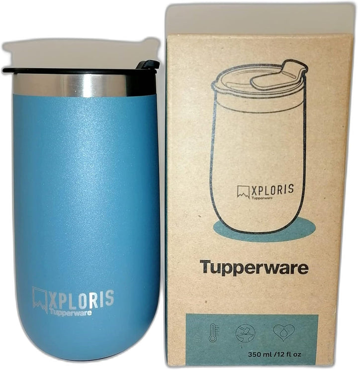 Tupperware Thermobecher Xploris to Go 350 ml Hot & Go Thermo Boy Thermal Isolierbecher Becher Kaffe