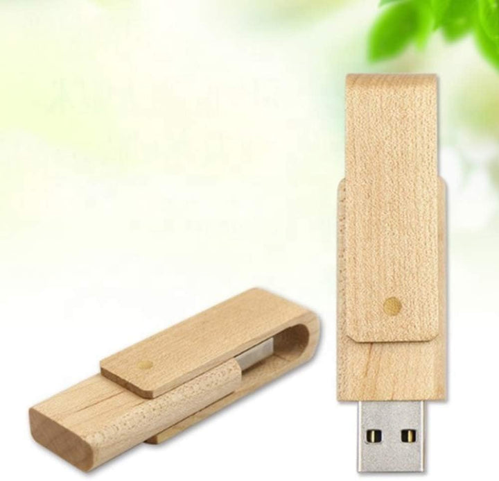 Anloter USB-Sticks aus Holz, 5 Stück, Walnussholz, Daumenlaufwerke, High Speed 2.0 für Daten-Speiche