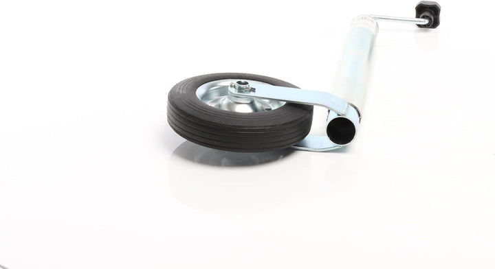 Wiltec automatisches Anhänger Stützrad mit 453 kg Stützlast ø60 mm, Bugrad mit Kurbel, Anhängerrad,