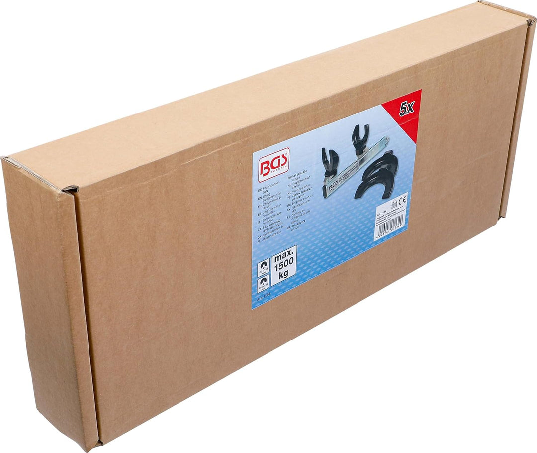 BGS 1134 | Federspanner-Satz | 1500 kg | Fahrweksfeder | Montagespanner |Federbein | Federbeinsystem