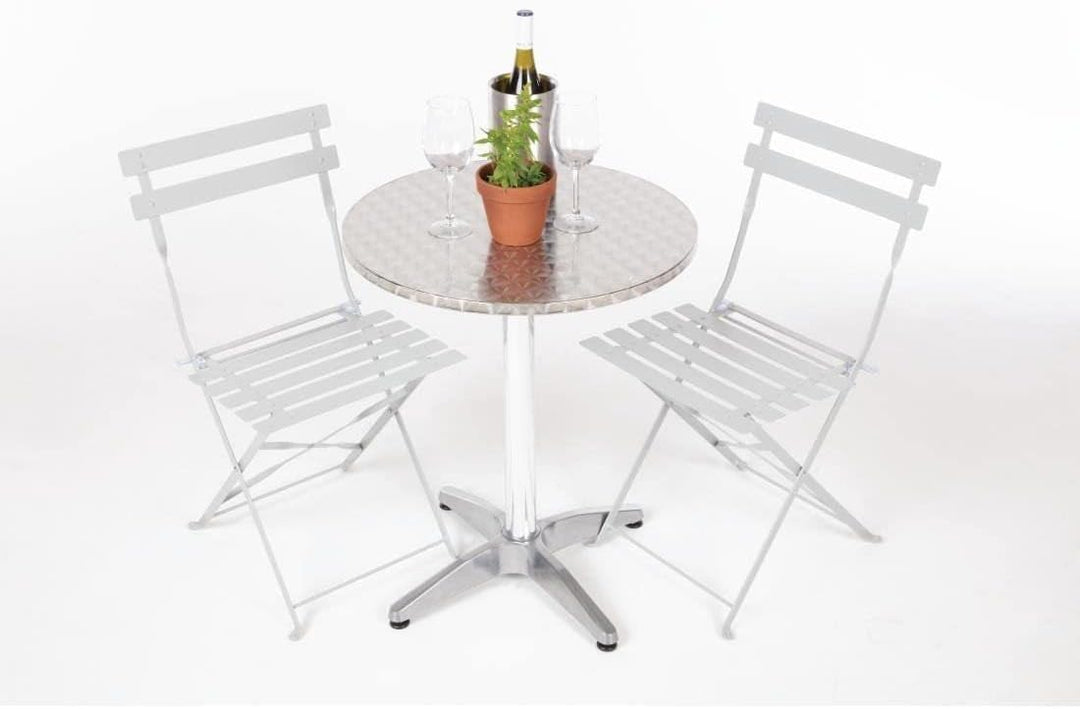 Bolero runder Bistrotisch Edelstahl 1 Bein 60cm 720(H) x 600(Ø)mm, 720(H) x 600(Ø)mm