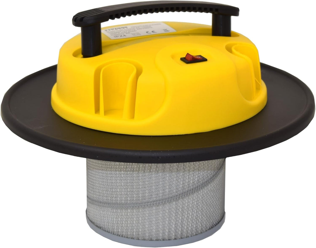 Syntrox Germany 2 in 1 Aschesauger und Staubsauger Edelstahl 20 Liter mit Motor Feinstaubsauger Asch