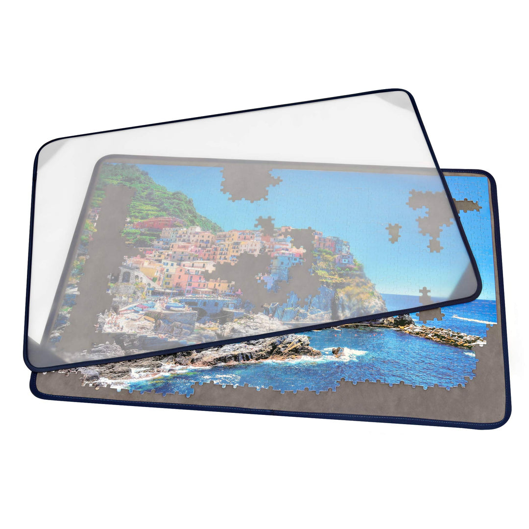 Tektalk Puzzle Board, tragbare Puzzlematte mit staubdichter Abdeckung zur Aufbewahrung von Puzzles,
