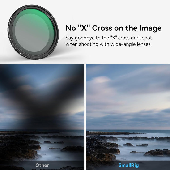 SMALLRIG 52mm Magnetischer Variabler ND-Filtersatz, ND2-ND32 (1–5 Blendenstufen) VND-Filter mit M-Mo