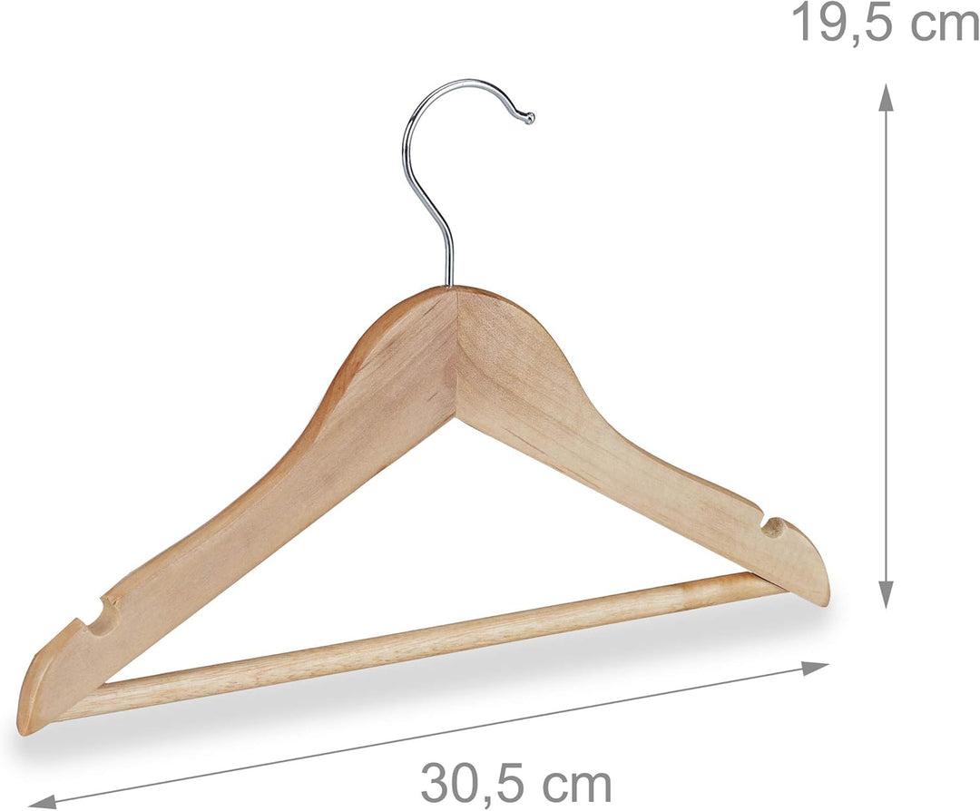 Relaxdays 40 x Kinder Kleiderbügel im Set, Hosenstange, Hemd, 360 Grad drehbar, Mädchen, Jungen, Bab