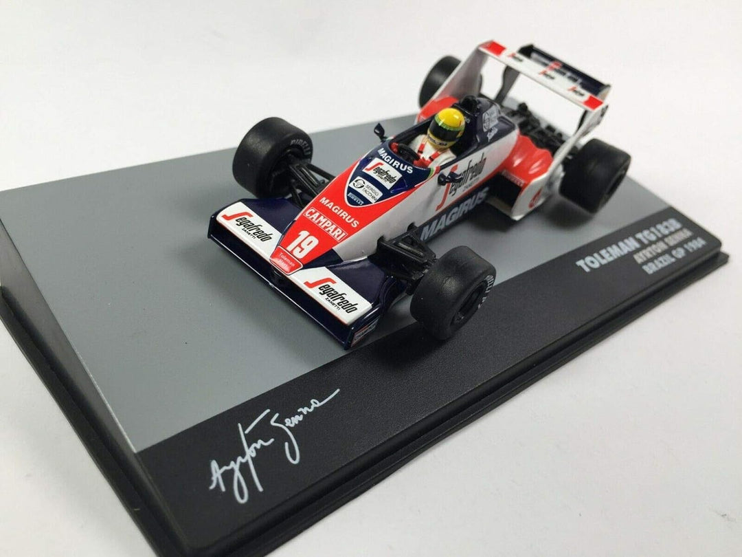 OPO 10 - Auto 1/43 F1 TOLEMAN TG183B Ayrton Senna BRASILIEN GP 1984 (717)