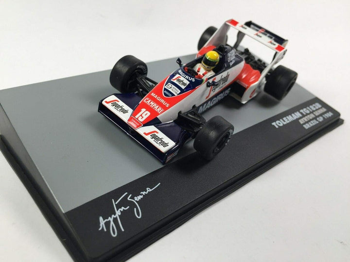 OPO 10 - Auto 1/43 F1 TOLEMAN TG183B Ayrton Senna BRASILIEN GP 1984 (717)