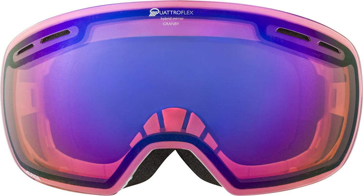 ALPINA GRANBY QV - Verspiegelte, Selbsttönende &amp; Kontrastverstärkende Skibrille Mit 100% UV-Schutz F