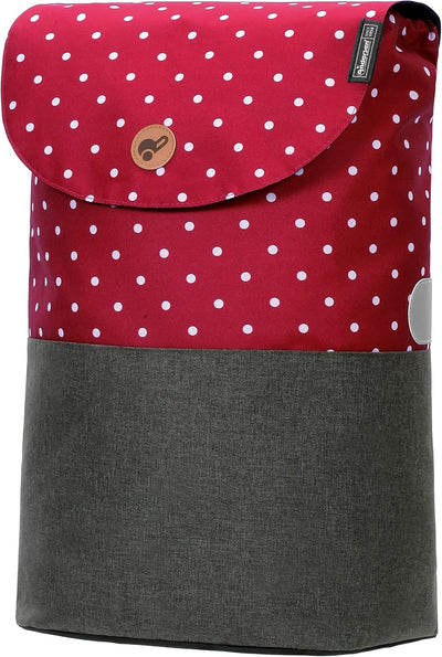 Andersen Shopper Scala Stahl mit Rad Ø 15 cm und 36 Liter Tasche Duko rot