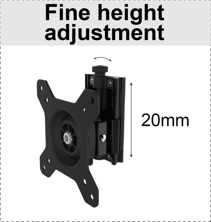 HFTEK 3-Fach-Monitorarm - Halter - Bildschirm - Wandhalterung für 3 Monitore von 15-27 Zoll mit VESA