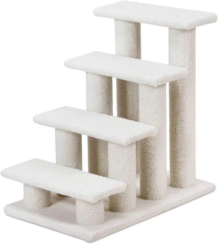 GOPLUS Tiertreppe Beige, Haustiertreppe Katzentreppe Hundetreppe Kletterbaum Katzenkratzbaum Spielba