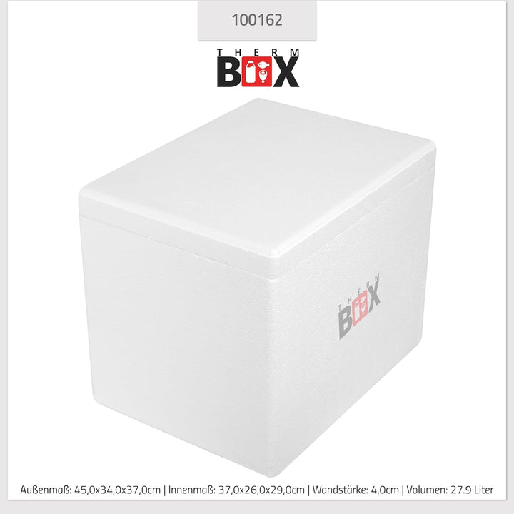 THERM BOX Styroporbox XL Verschiedene Grössen Volumen 24 bis 45L Isolierbox Thermobox Kühlbox Warmha