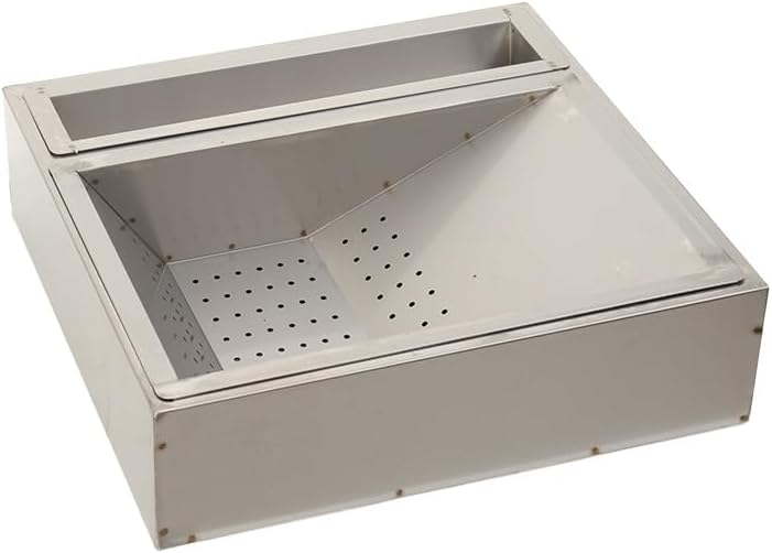 Pommes Abtropfschale aus Edelstahl, Gastro Frittierseiher Pommessieb Abtropfsieb Pomme Seiher, Pomme