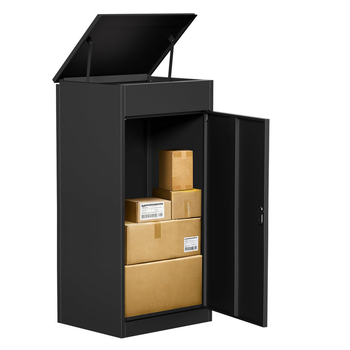 Paketbox Briefkasten mit Paketfach Paketbox Draussen Gross XXL Diebstahlgeschützter Paketbriefkasten
